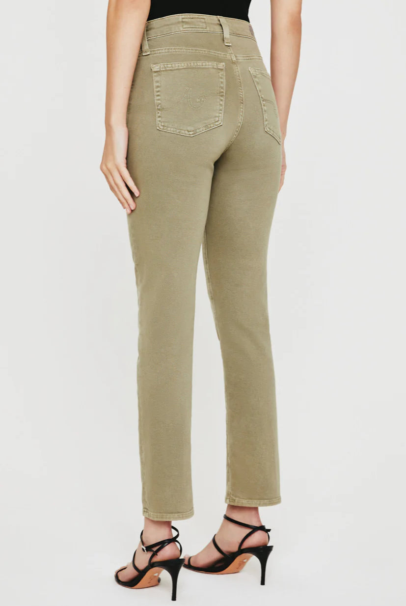 Mari Crop High-Rise Slim Straight Jean - Sulfur Dried Rosemary by Adriano Goldschmied AG — view 3
