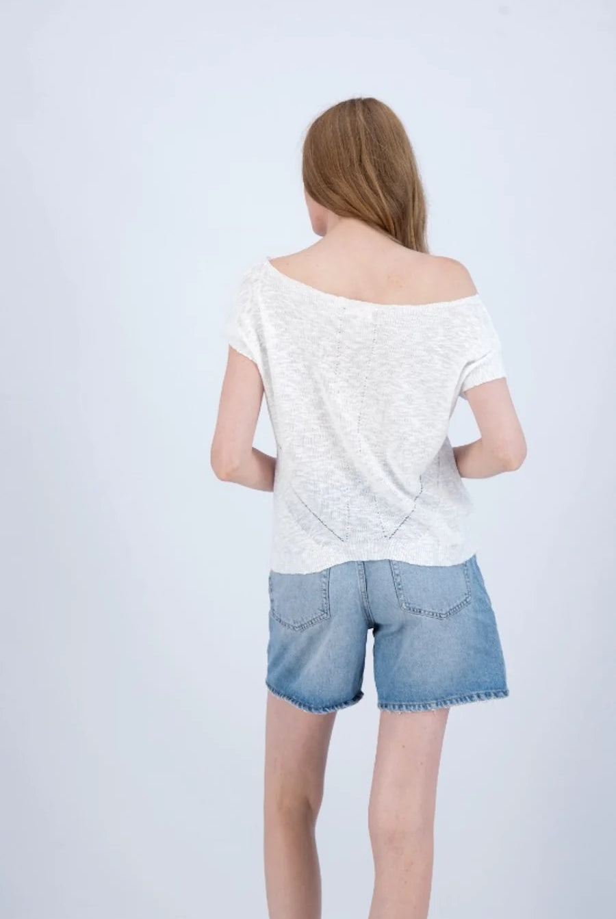 Sea Breeze Tee - White by StitchDrop — view 4