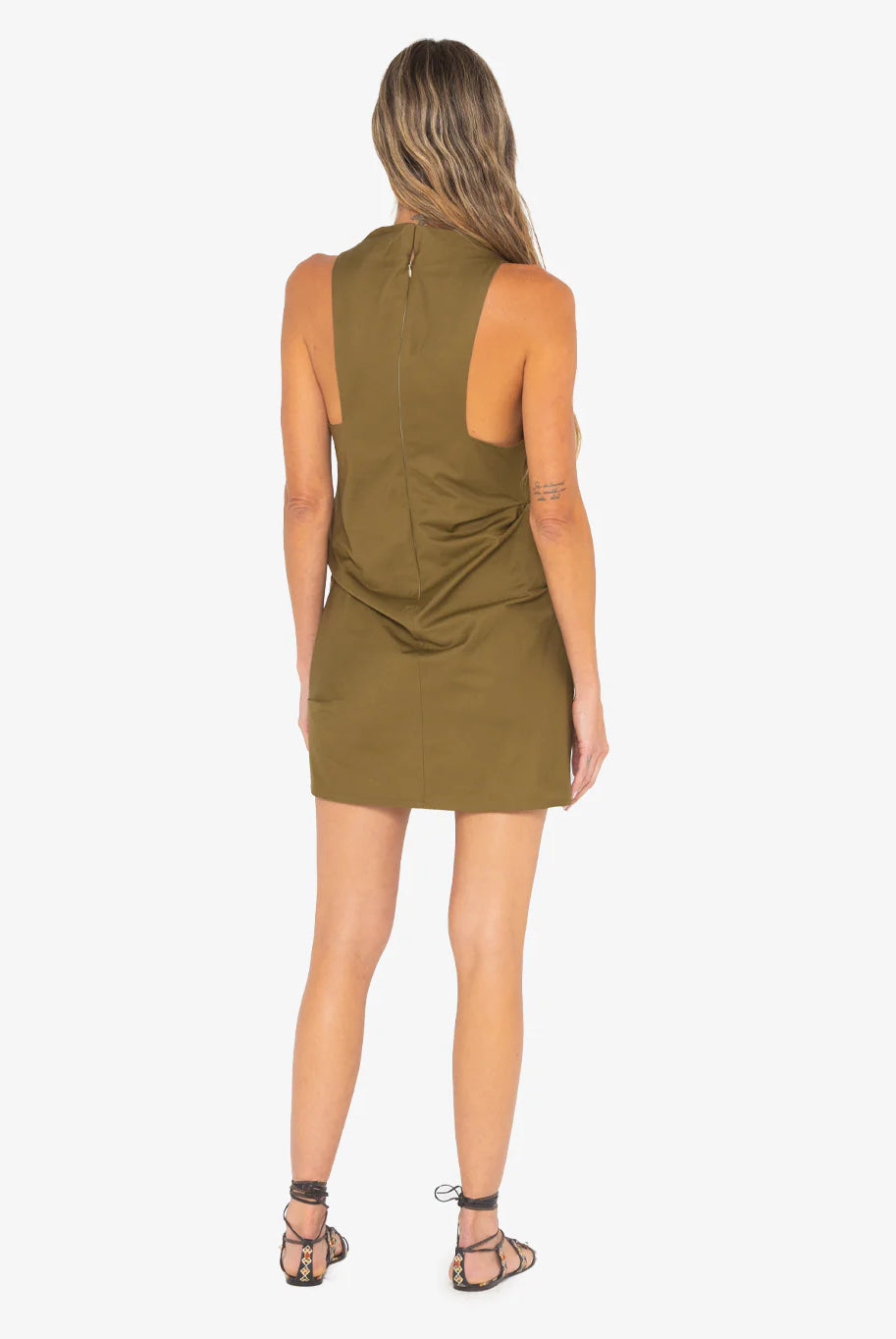 Braelyn Dress - Army Green by Just Bee Queen — view 3