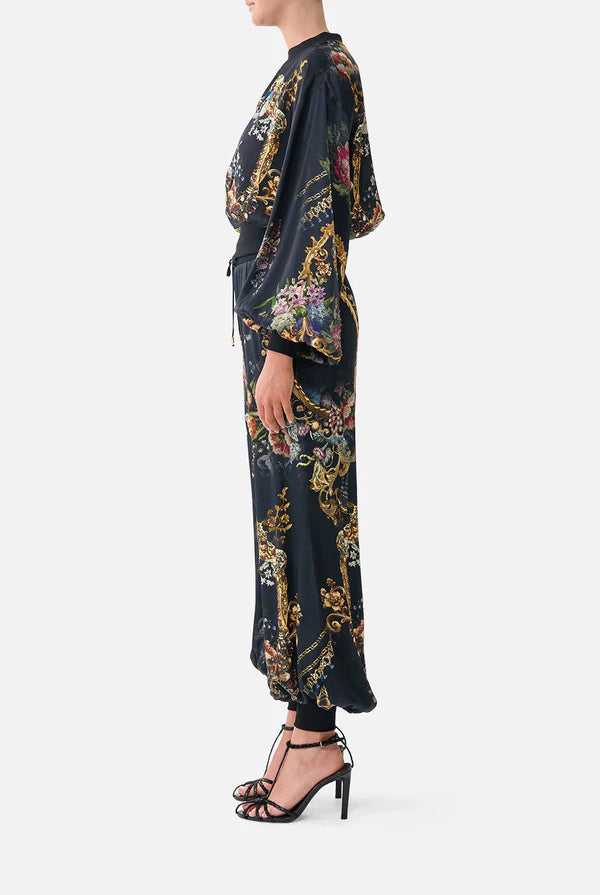 Relaxed Cropped Crew Neck Jumper - Night Garden by Camilla — view 3
