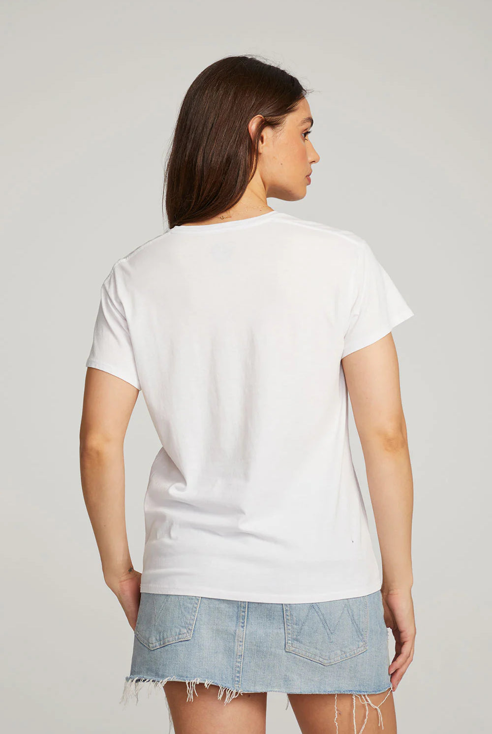 Rolling Stones Classic Logo Tee - White by Chaser — view 3