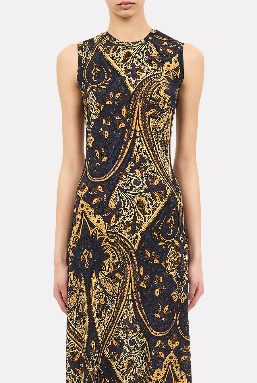 Orla Sleeveless Jersey Dress - Twilight Paisley by Ulla Johnson — alternate view