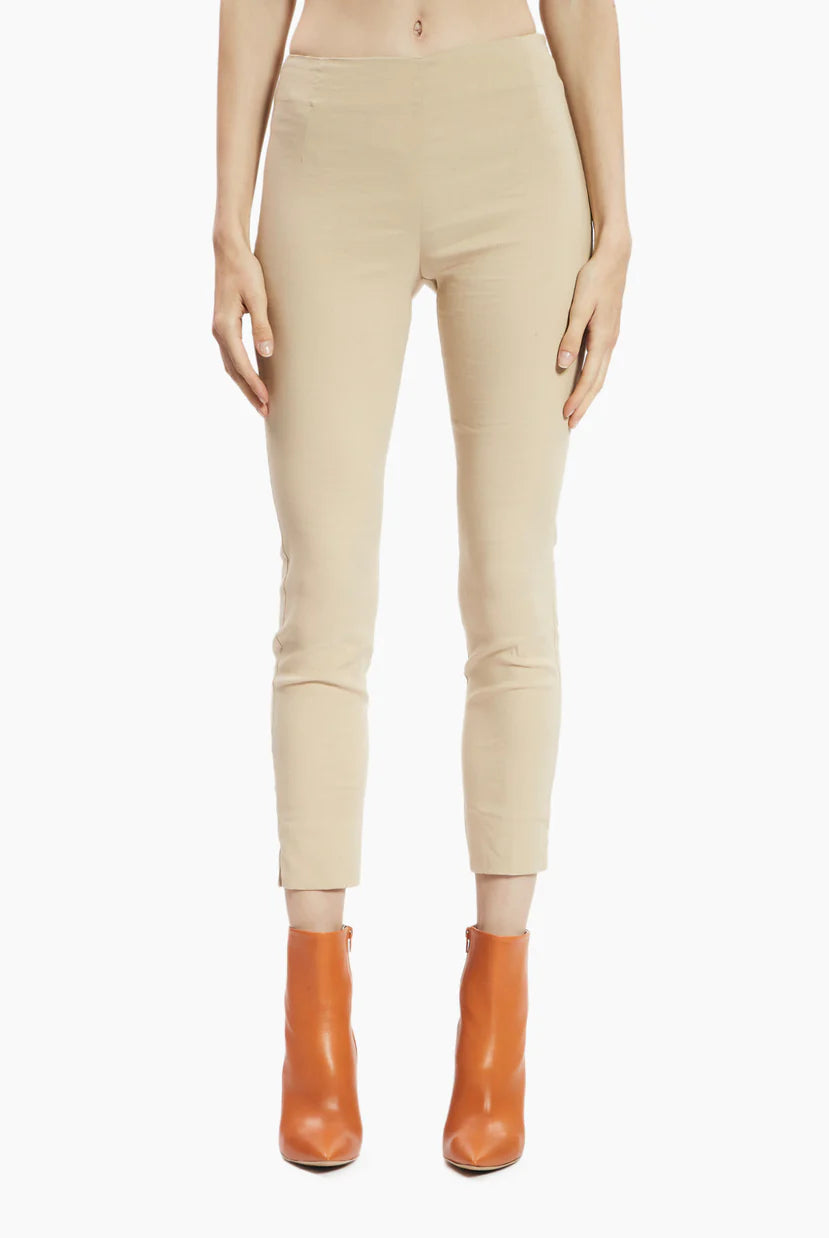 Stretch Legging Trousers - Beige by Malloni — alternate view