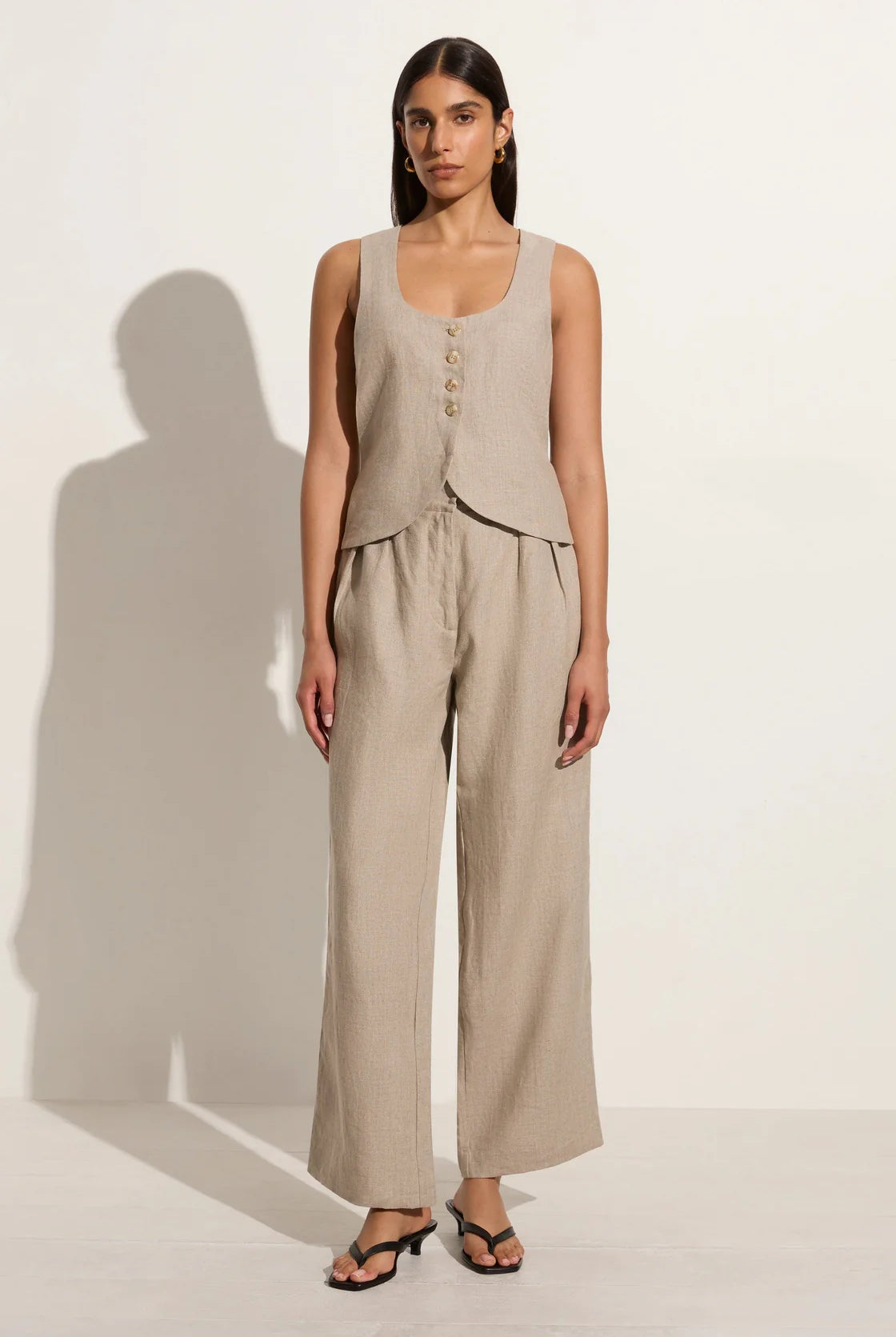 Stanze Vest - Natural by Faithfull the Brand — alternate view