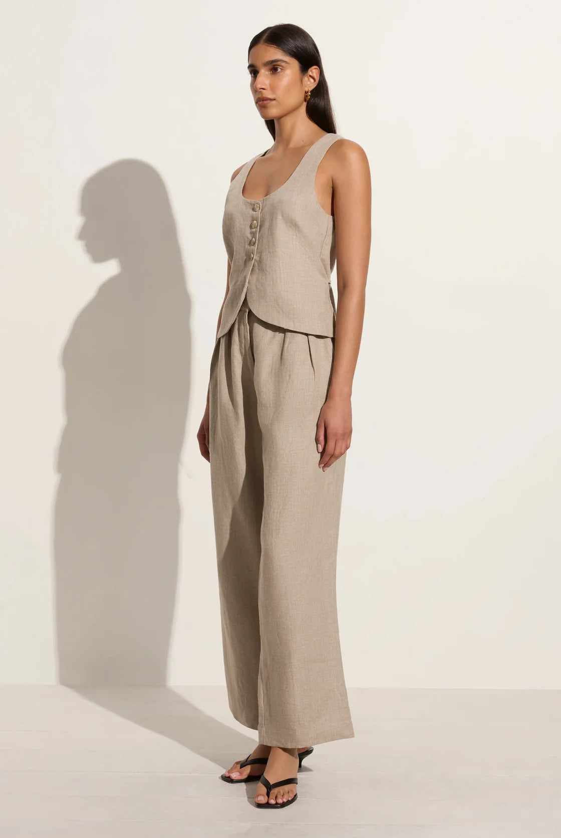 Stanze Vest - Natural by Faithfull the Brand — view 3