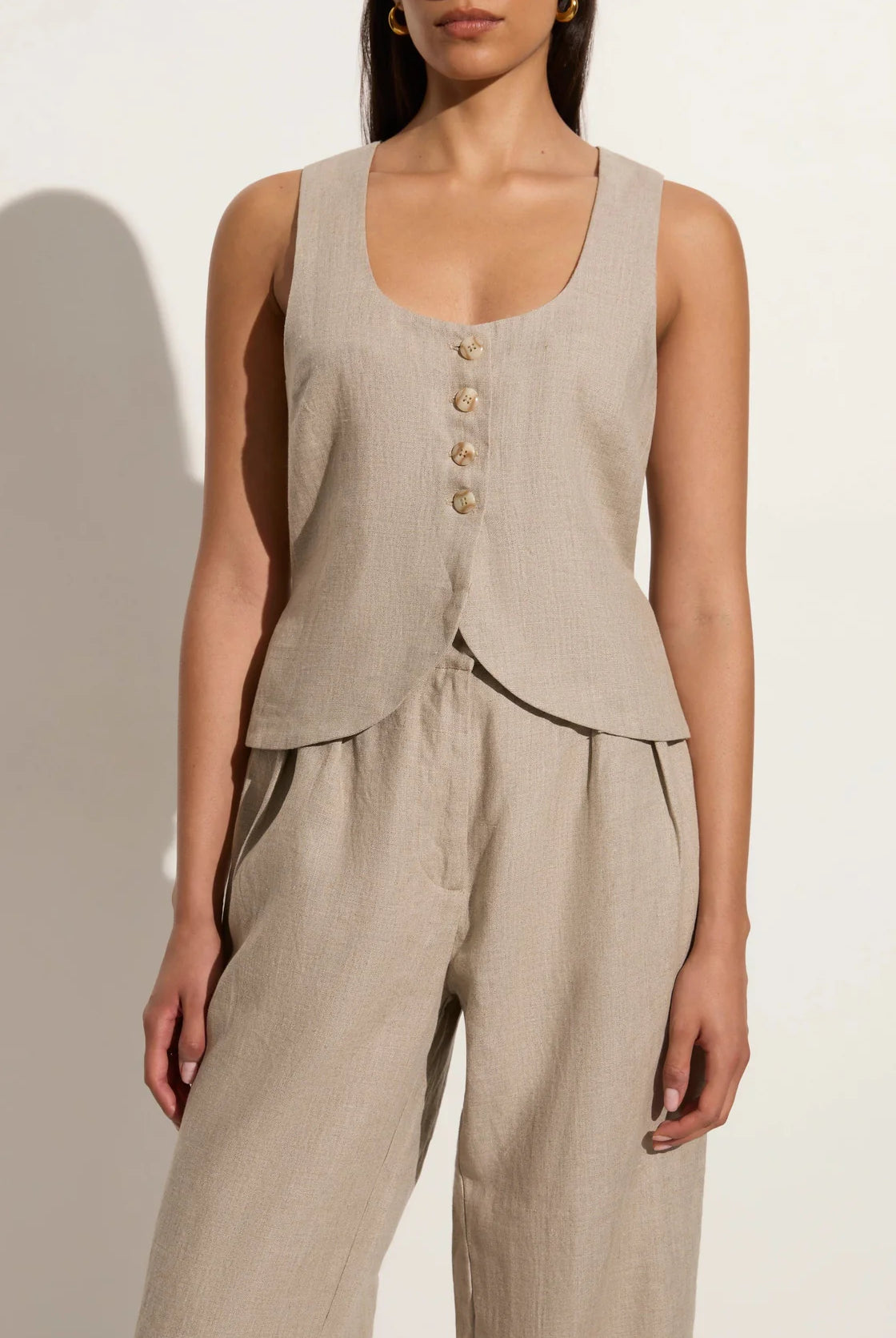 Stanze Vest - Natural by Faithfull the Brand — view 4