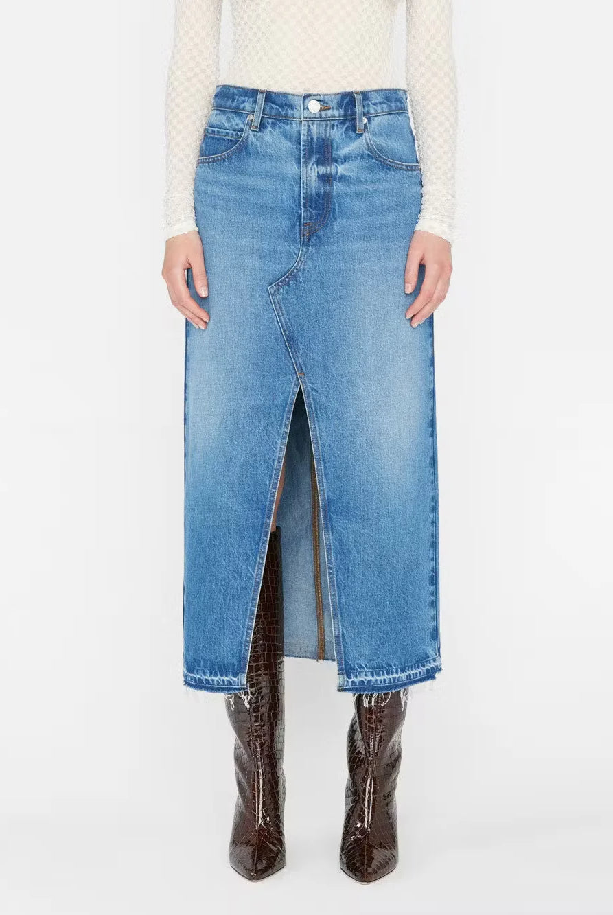 The Midaxi Skirt - Del Amo by Frame — alternate view