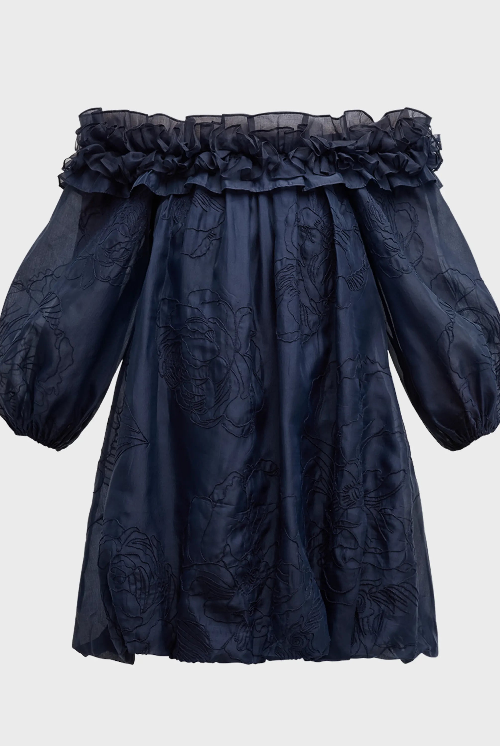 Nava Embroidered Dress - Navy by Cinq A Sept — view 4
