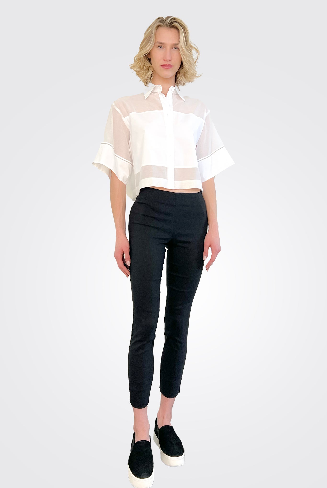 Stretch Legging Trousers - Nero by Malloni | 25 South Boutiques