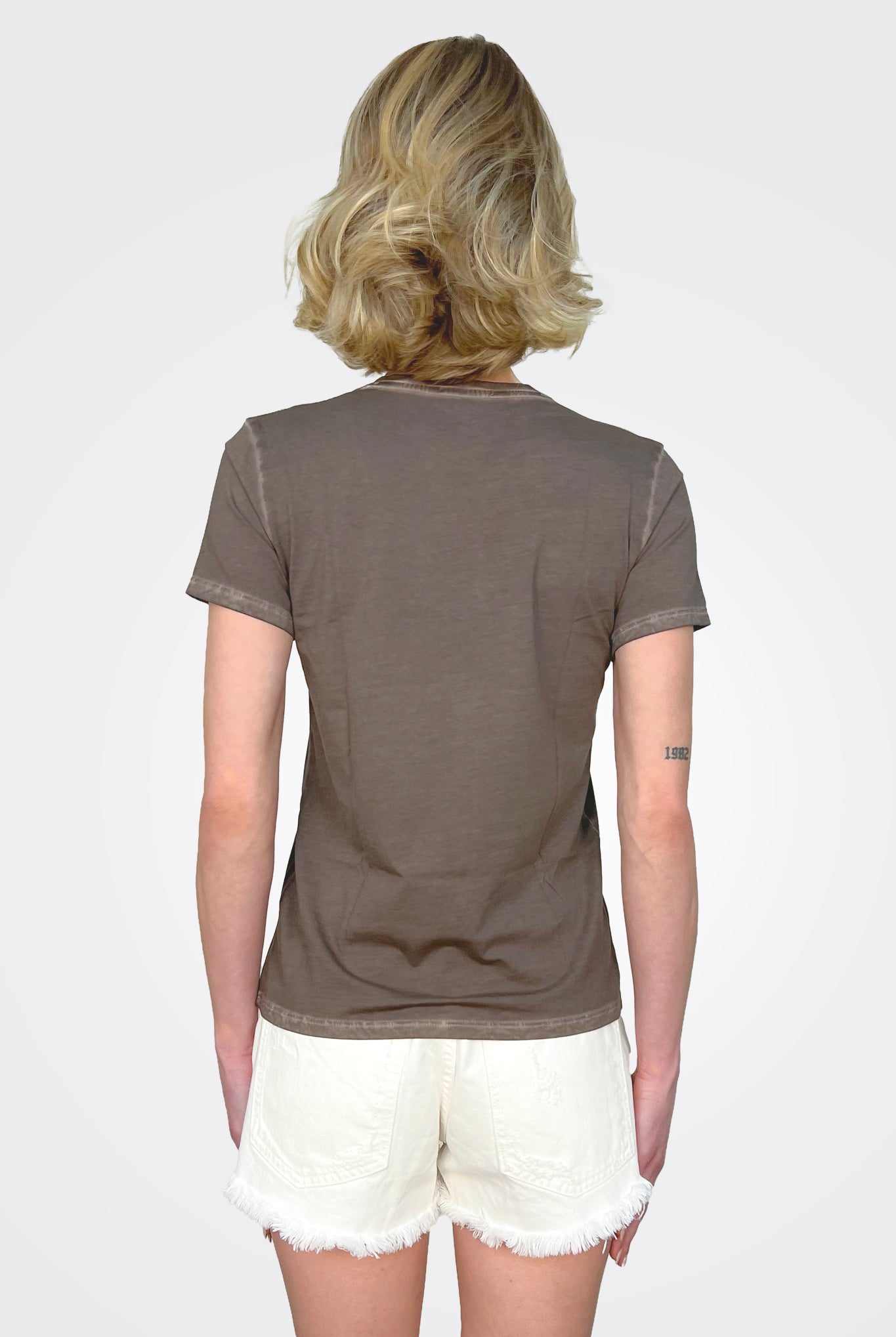 Romy Delave T-Shirt - Cacao by Anonym — alternate view