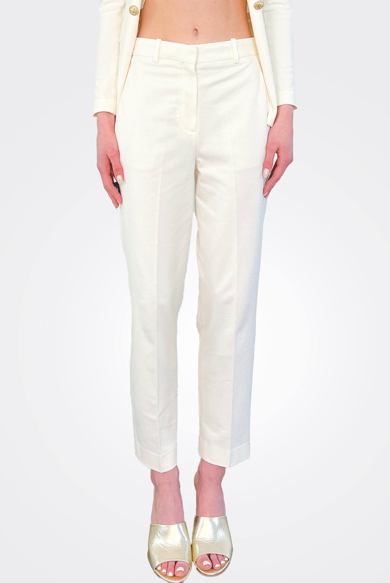 Carrot Oxford Trousers - Latte by Circolo — view 3