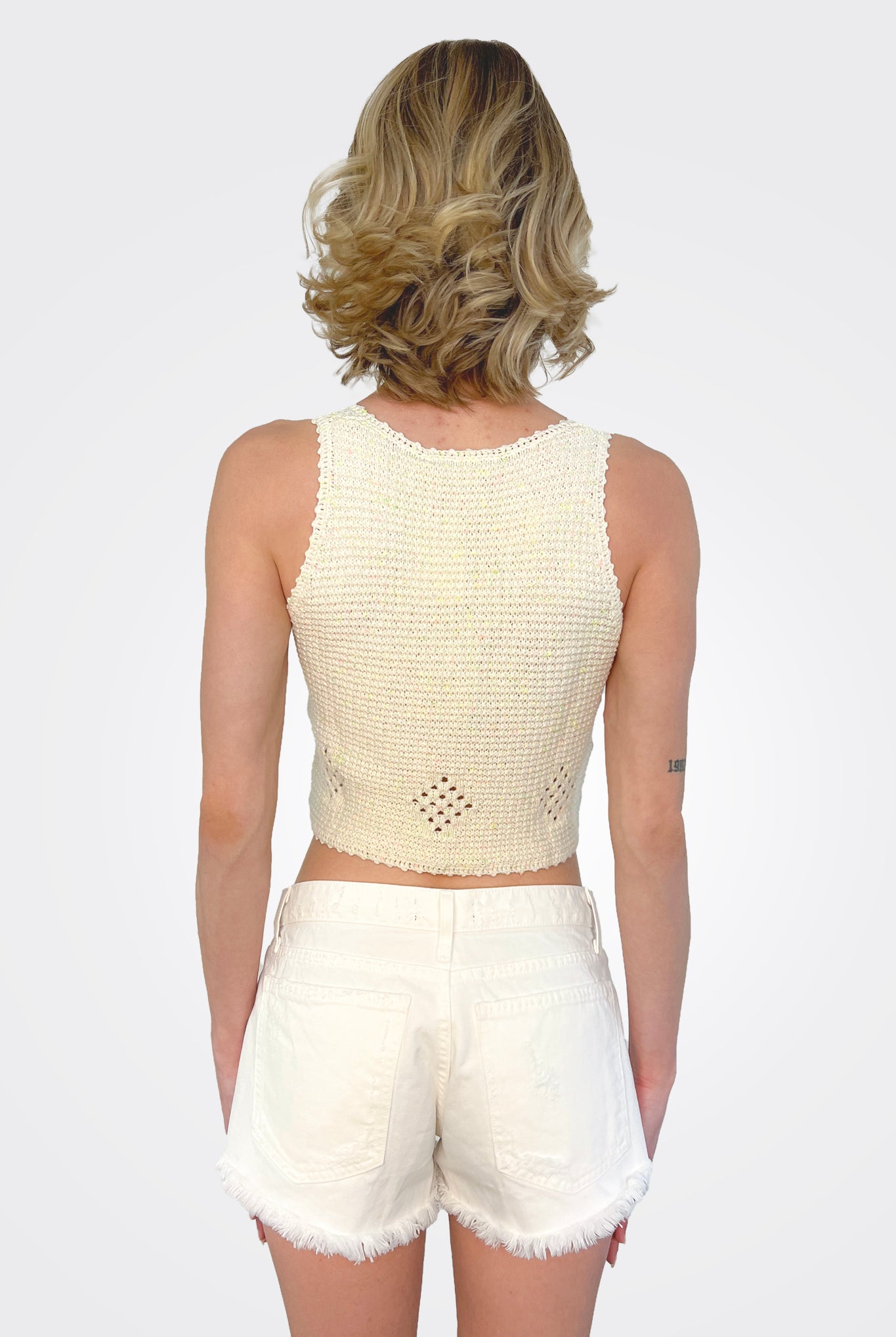Mesh Crochet Vest - Funfetti by Autumn Cashmere — alternate view