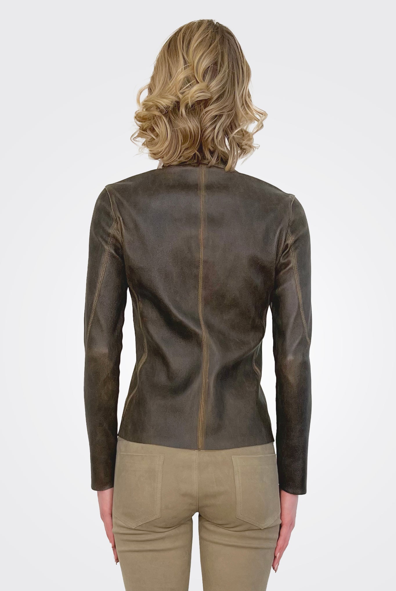 Vintage Leather Jacket - Coretex by Giorgio Brato — view 3