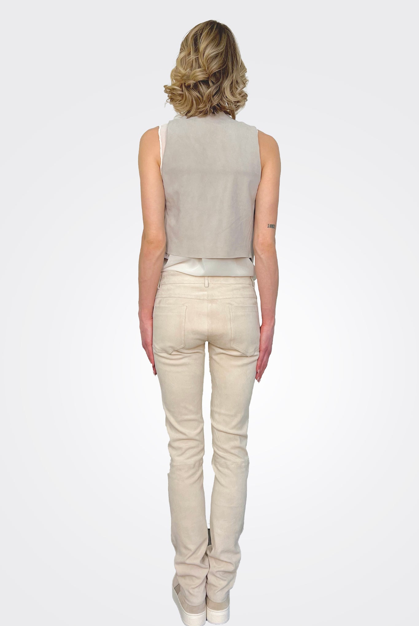 Suede Stretch Leather Pants - Urban Chic by Giorgio Brato — view 3