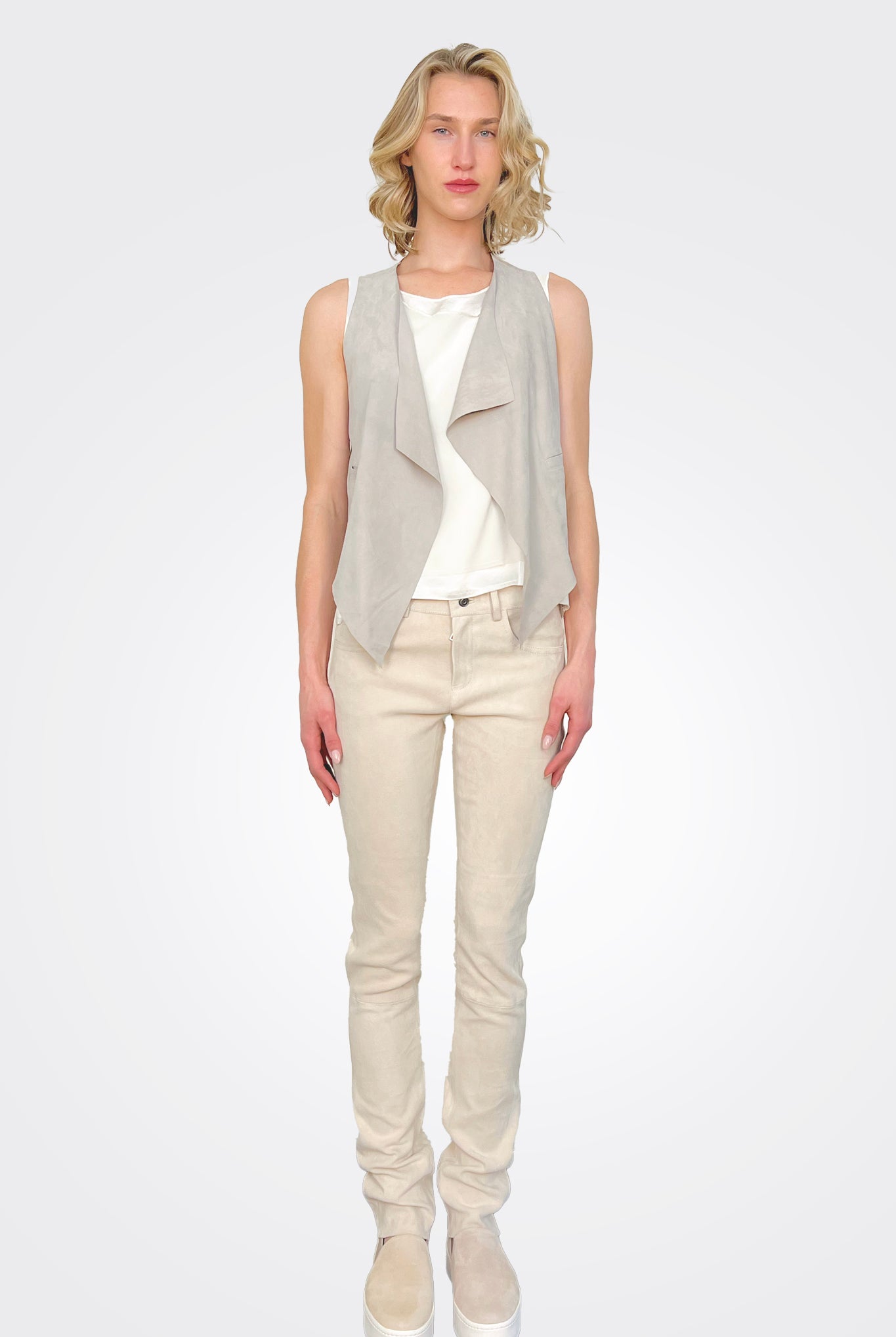 Suede Stretch Leather Pants - Urban Chic by Giorgio Brato | 25 South Boutiques