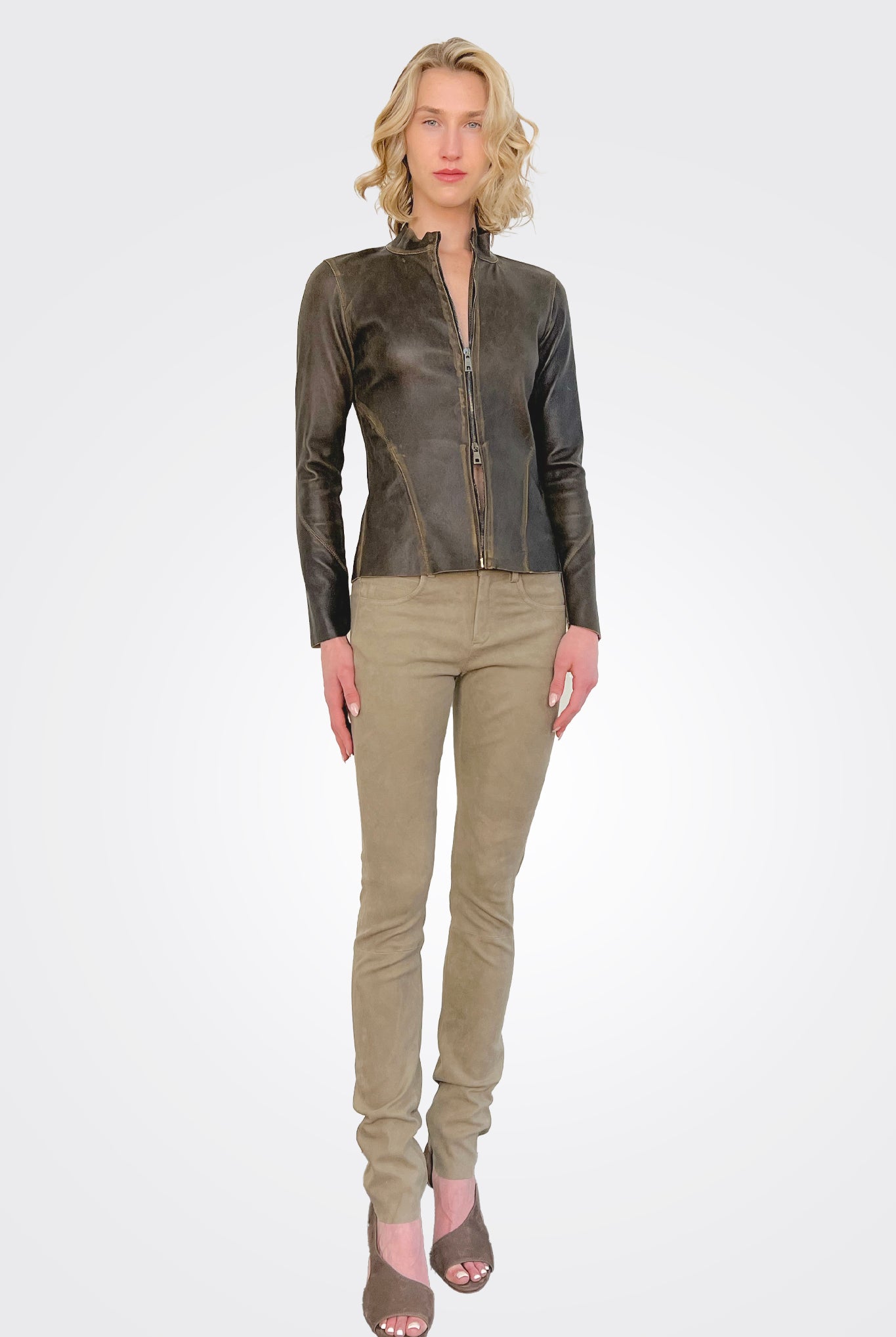 Suede Stretch Leather Pants - Shell by Giorgio Brato | 25 South Boutiques