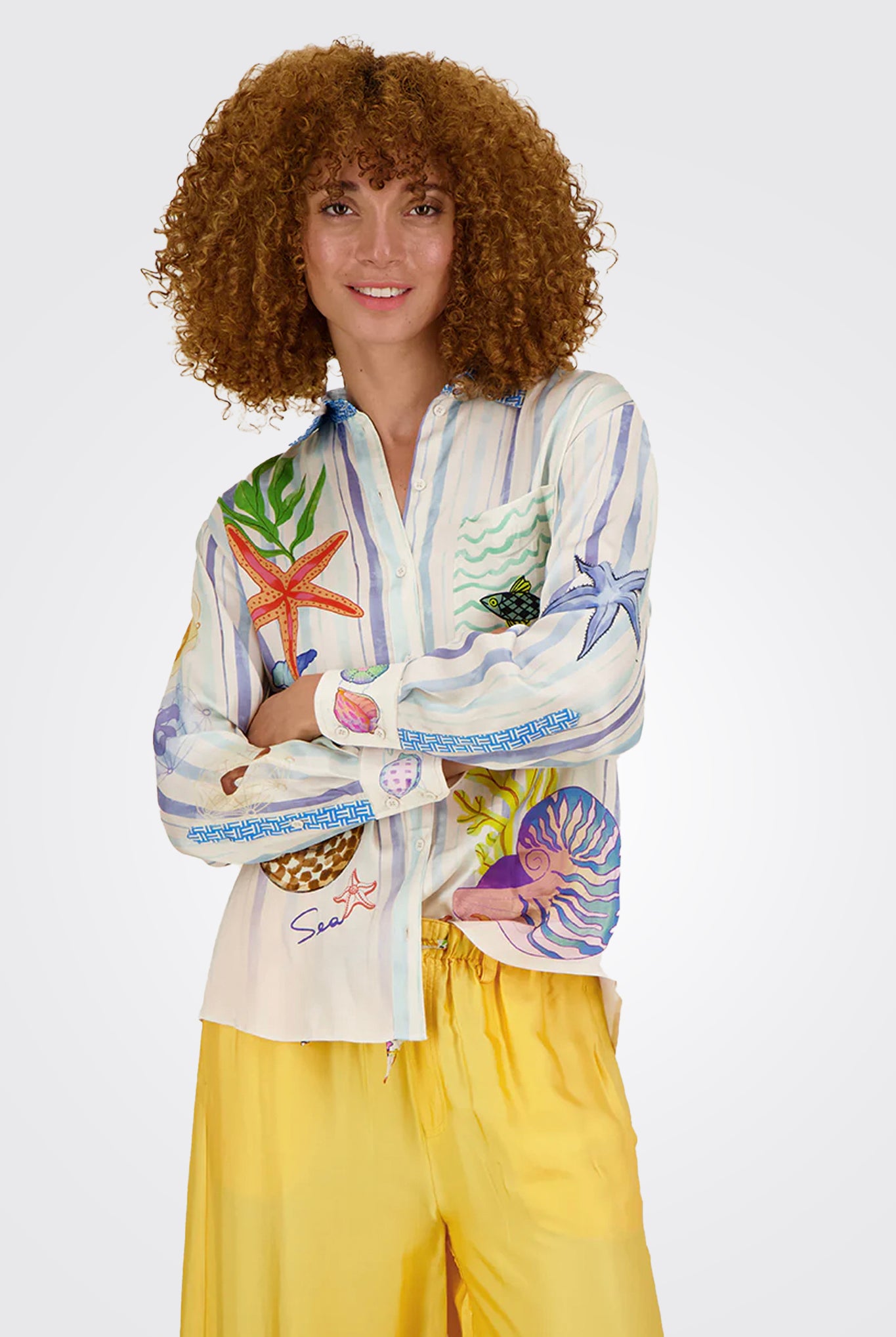 Isabel Printed Shirt - Magic Ocean by Me369 — view 3