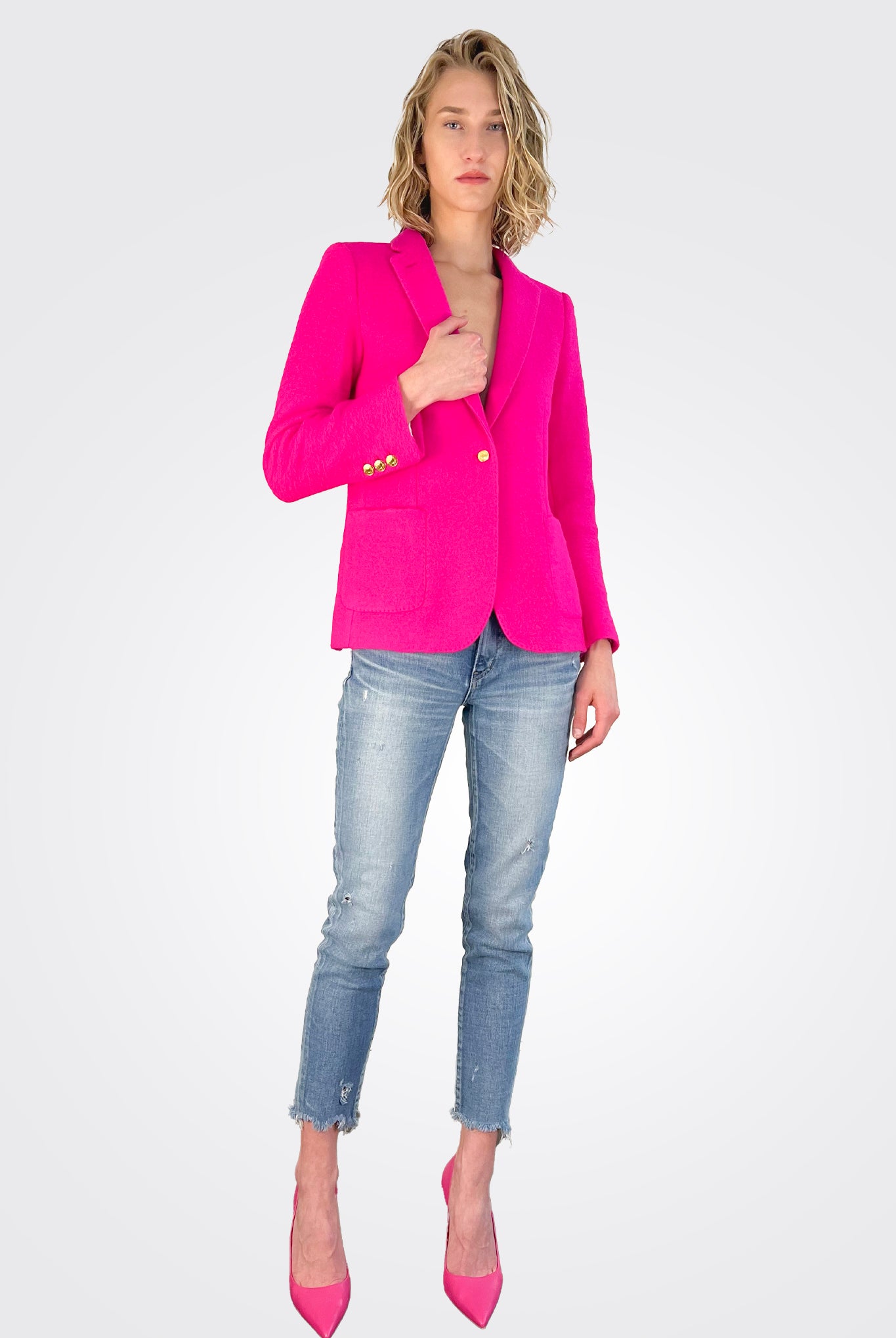 Harlow Jacket - Pink Neon by Vilagallo — alternate view