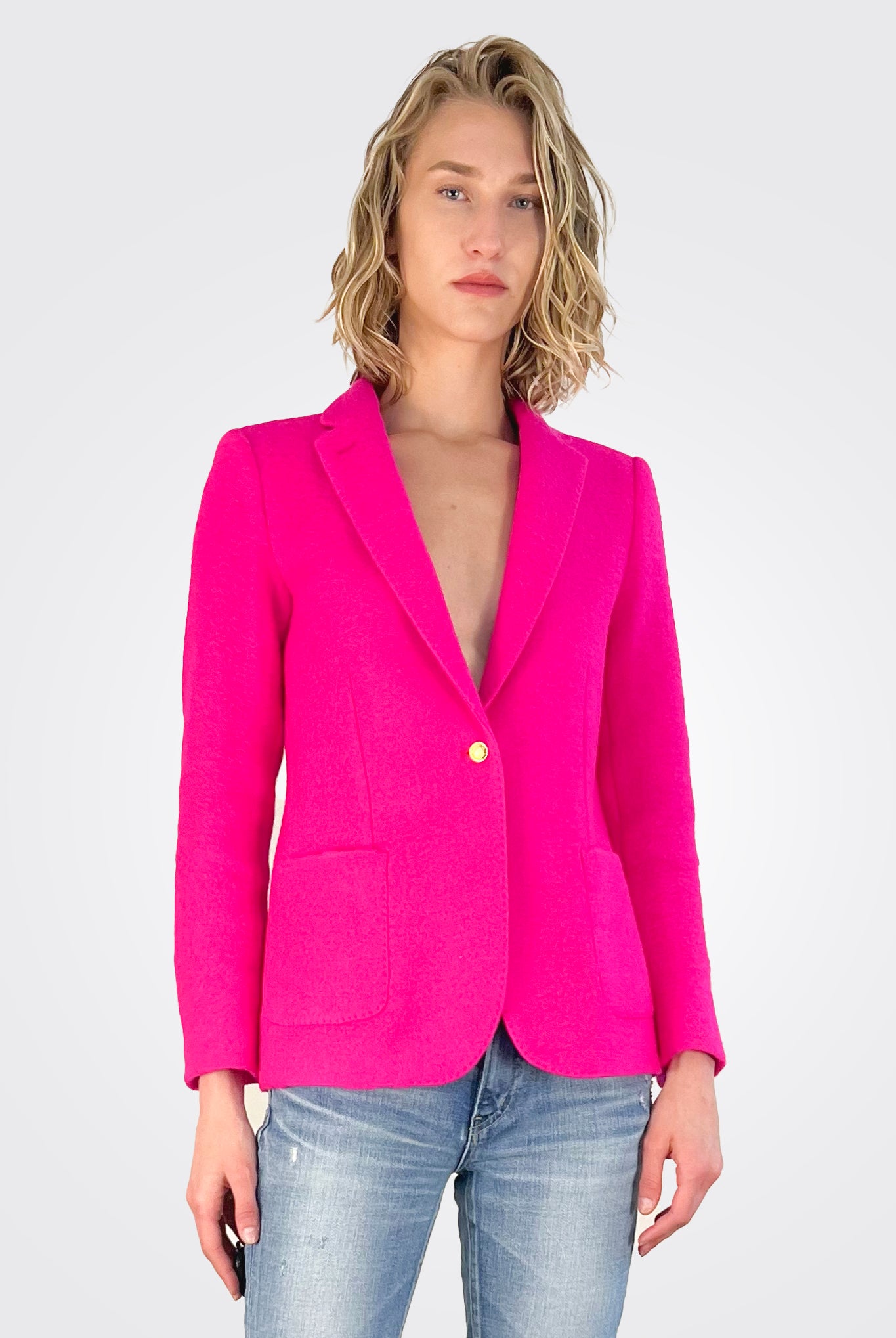 Harlow Jacket - Pink Neon by Vilagallo | 25 South Boutiques
