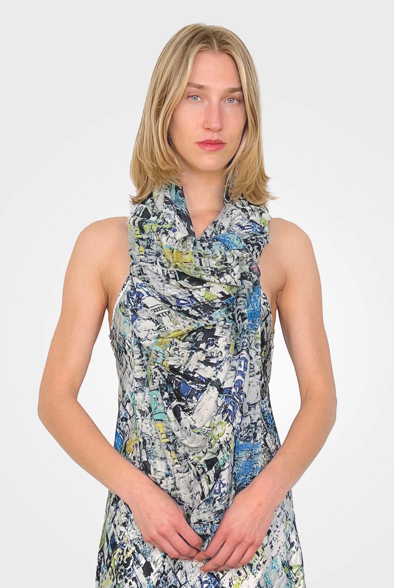 Shawl - Bradford Blue by Printed Artworks | 25 South Boutiques