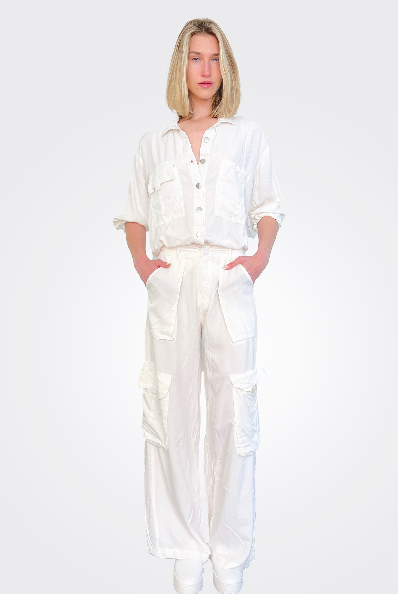 Button Down - White by The Nu Vintage — view 3