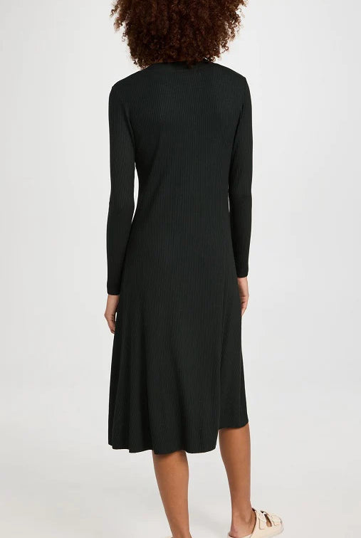 A Coste Flare Cardigan Dress - Dark Cedar