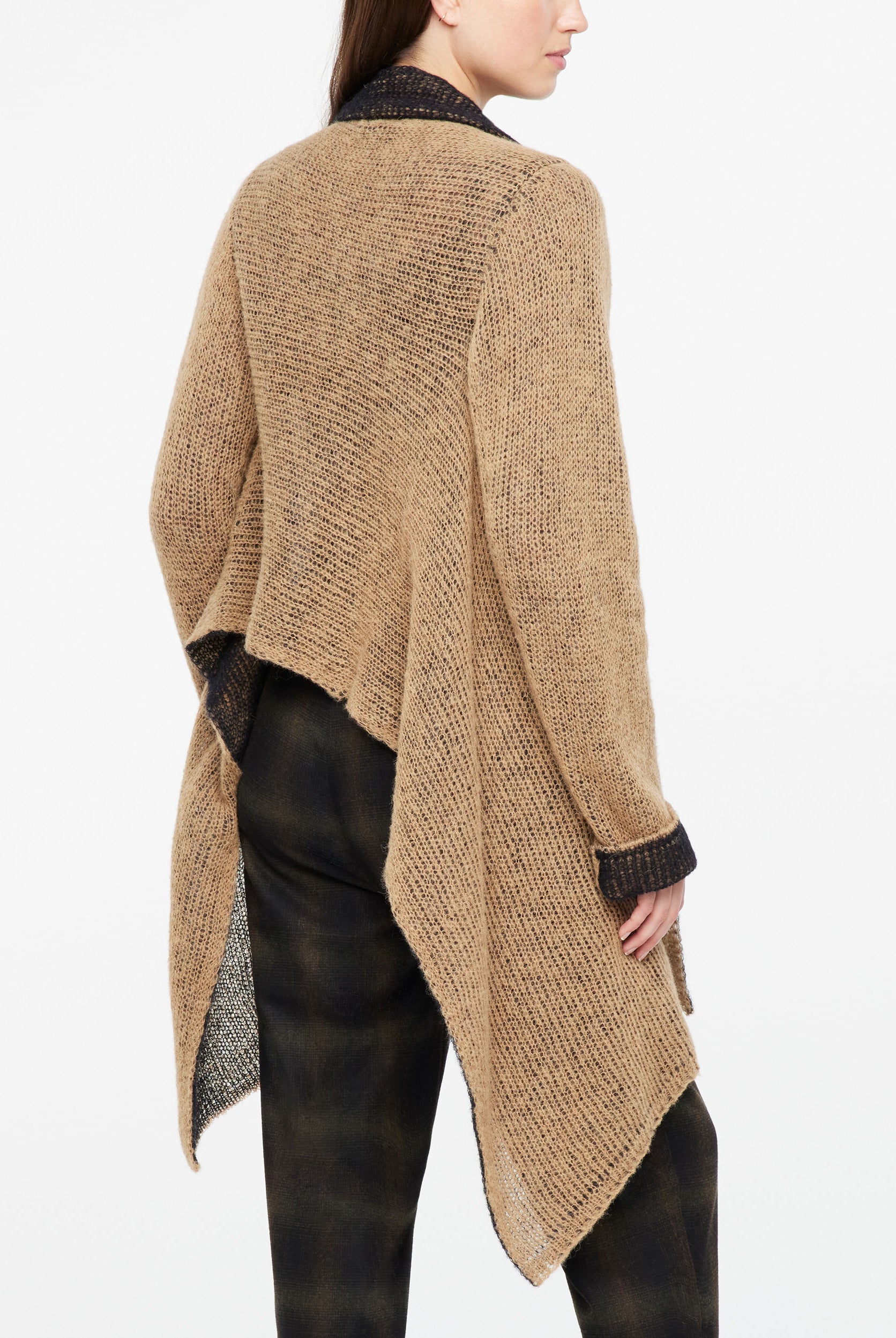 2 Sided Mohair Cardigan - Ochre