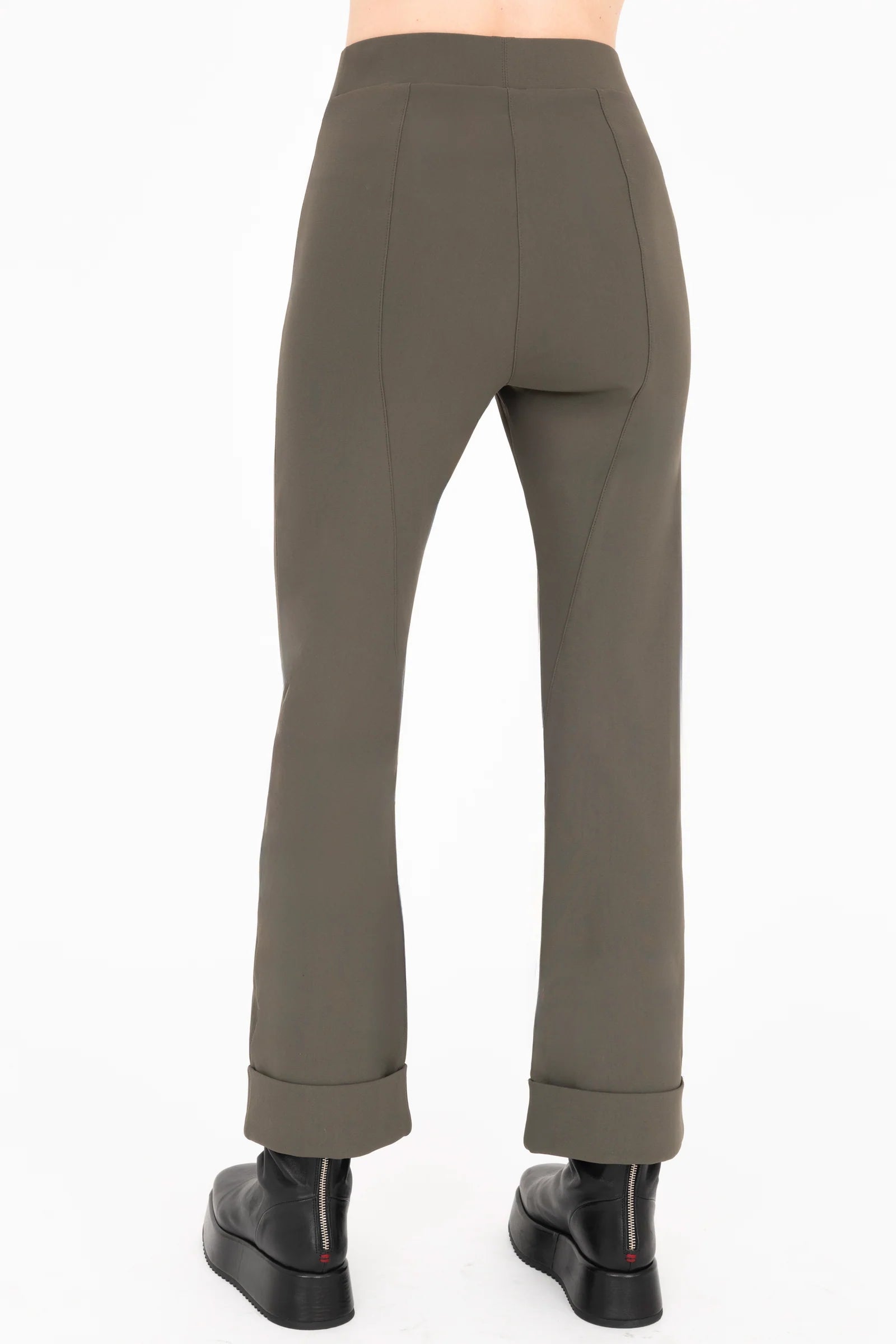 Verdell Tech Stretch Cuffed Pant - Olive by Elaine Kim — view 3