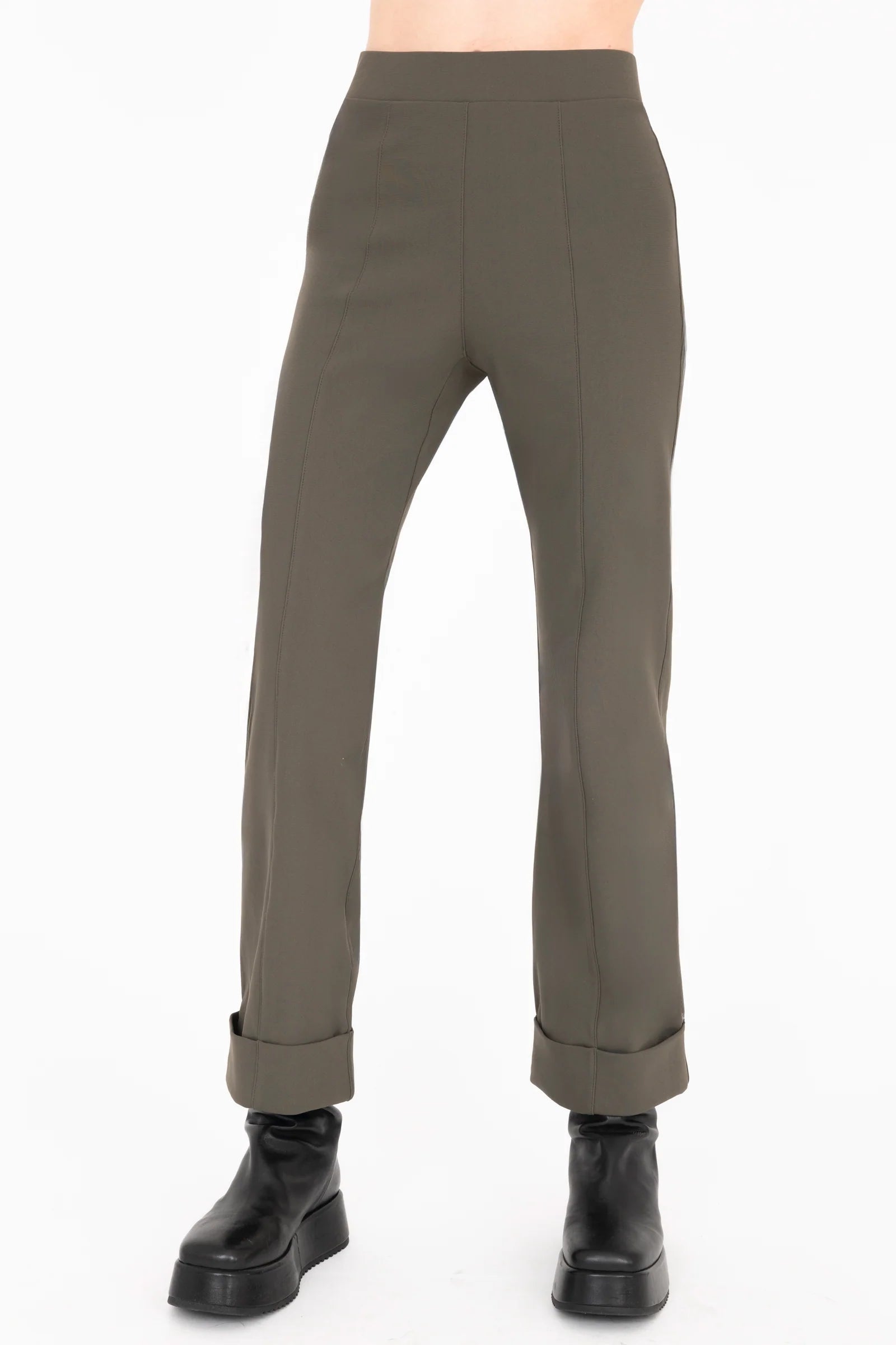 Verdell Tech Stretch Cuffed Pant - Olive by Elaine Kim — alternate view
