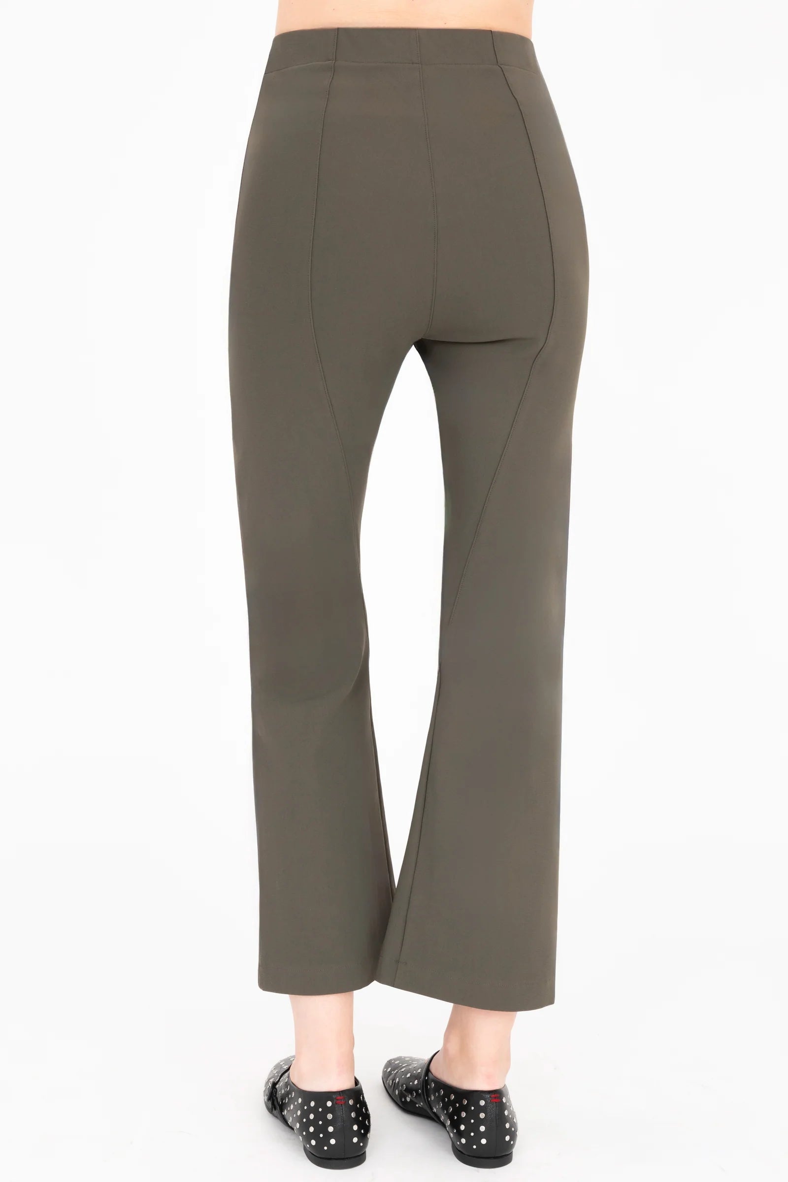Vista Tech Stretch Flare Legging - Olive by Elaine Kim — view 4