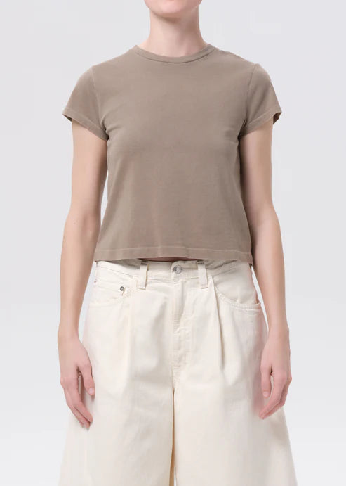 Adine Shrunken Tee - Trail by AGOLDE | 25 South Boutiques