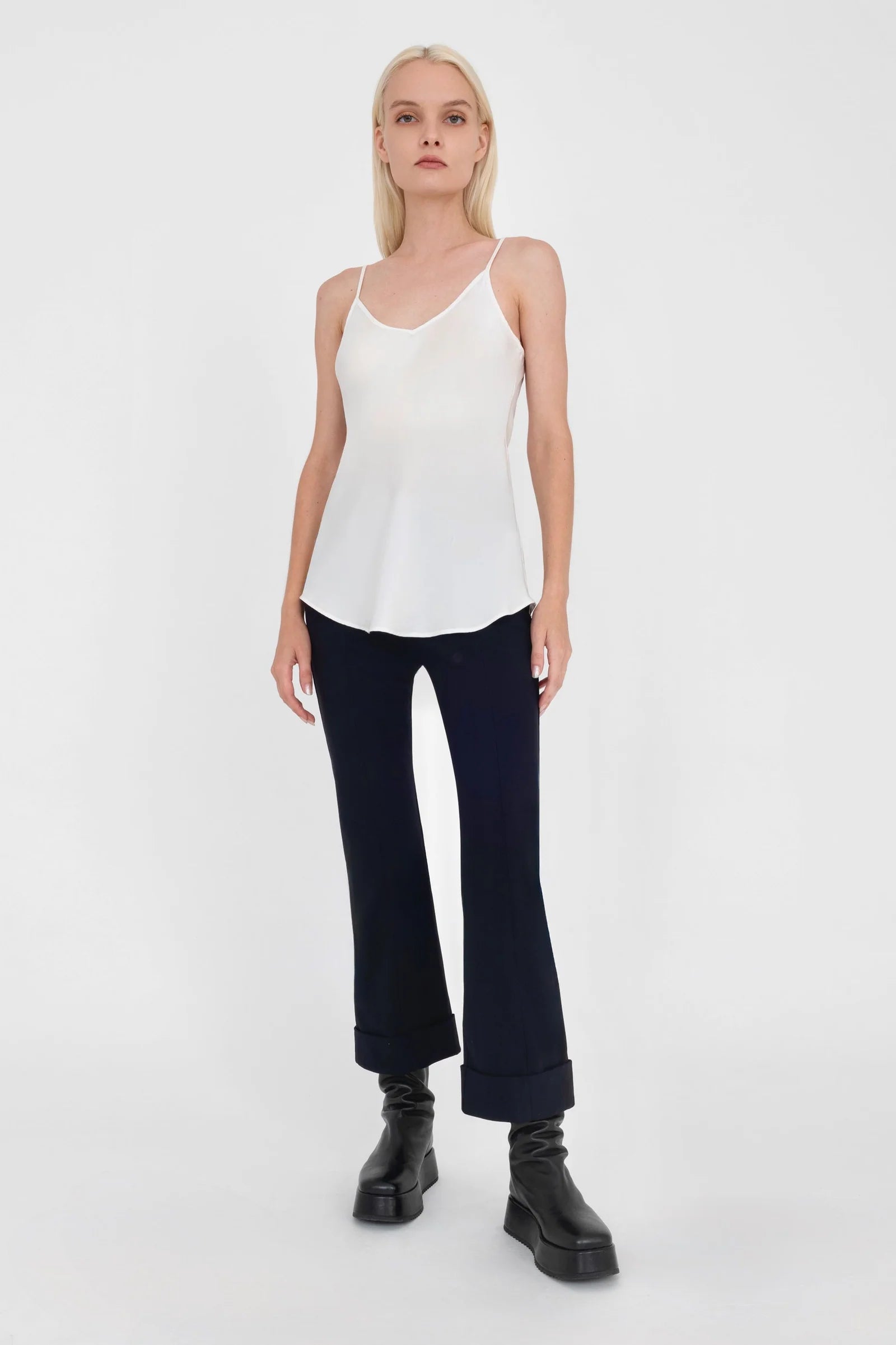 Verdell Tech Stretch Cuffed Pant - Indigo by Elaine Kim — view 5