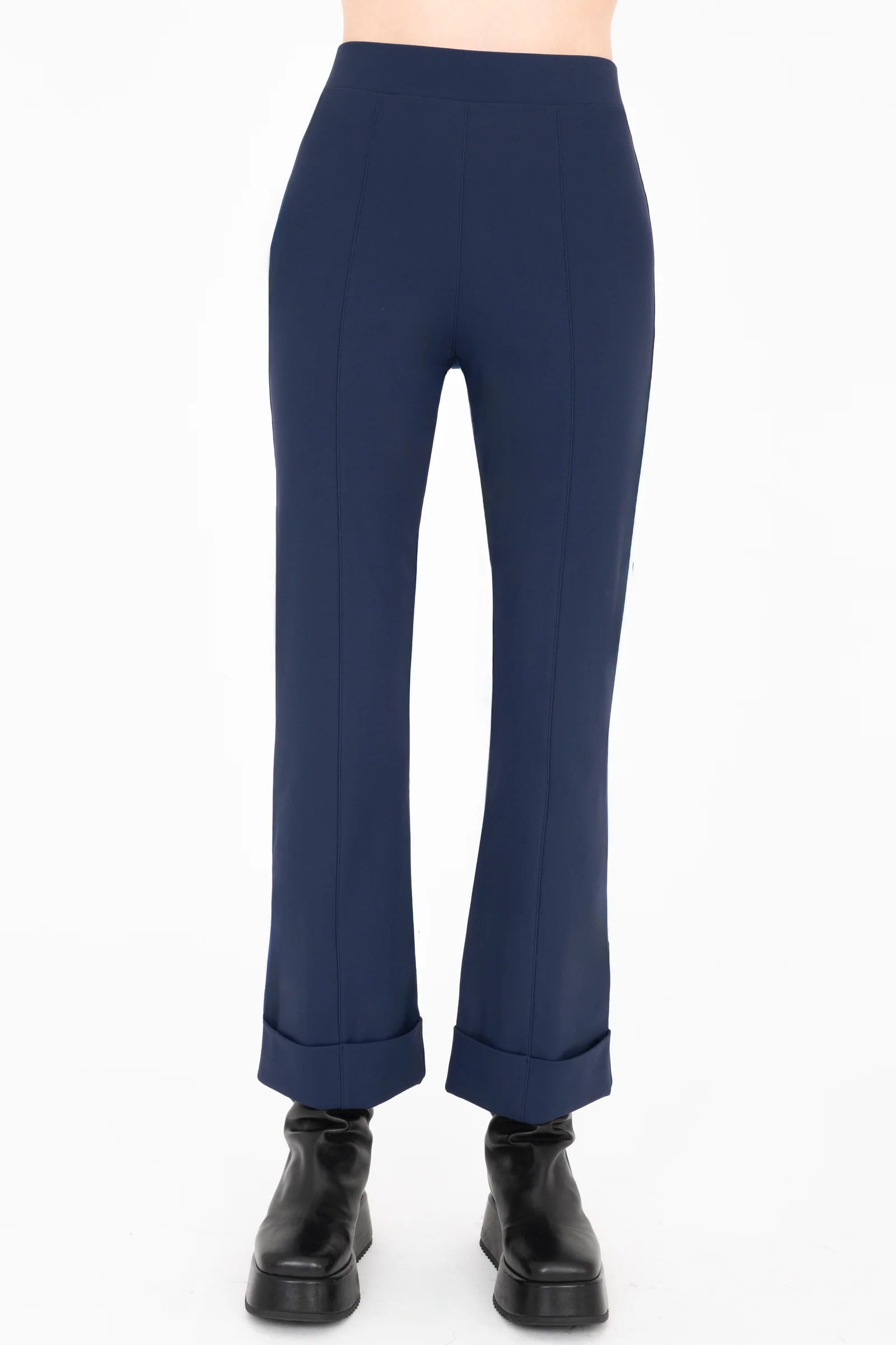Verdell Tech Stretch Cuffed Pant - Indigo by Elaine Kim — alternate view
