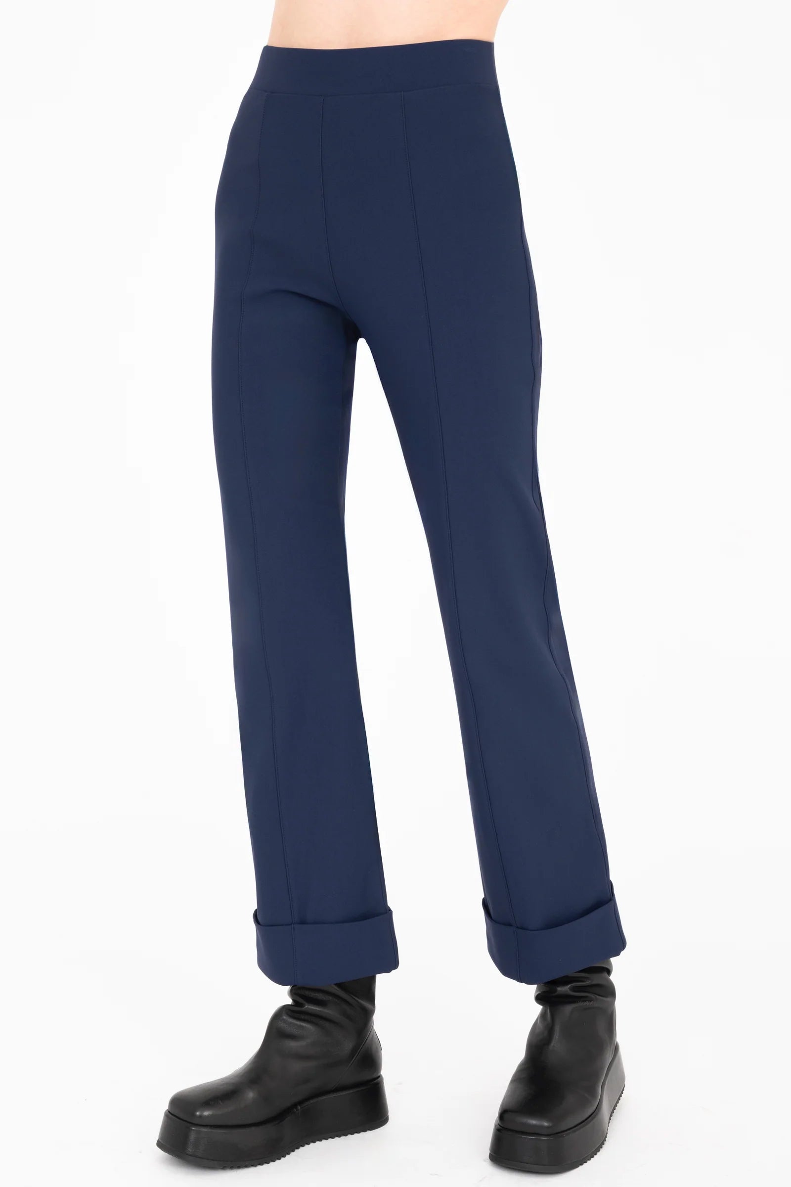 Verdell Tech Stretch Cuffed Pant - Indigo by Elaine Kim — view 3